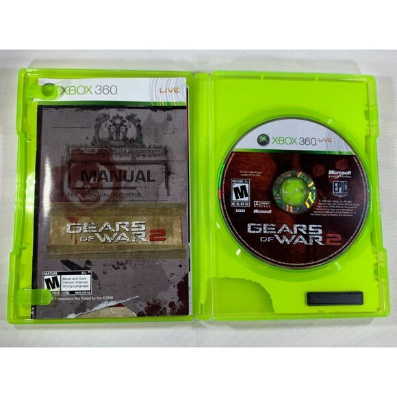 Gears of War 2 Microsoft Xbox 360 Video Game 2008 Complete with Manual Tested - Picture 2 of 5